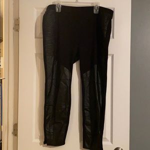Faux leather leggings